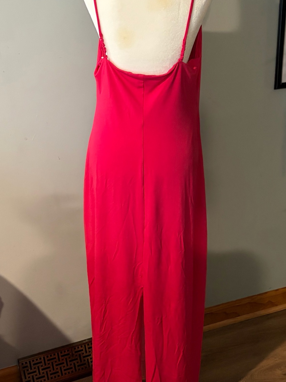 Black Tape Ruched Front Knit Slip Dress Hot Fuchsia XL NWT - Picture 10 of 10